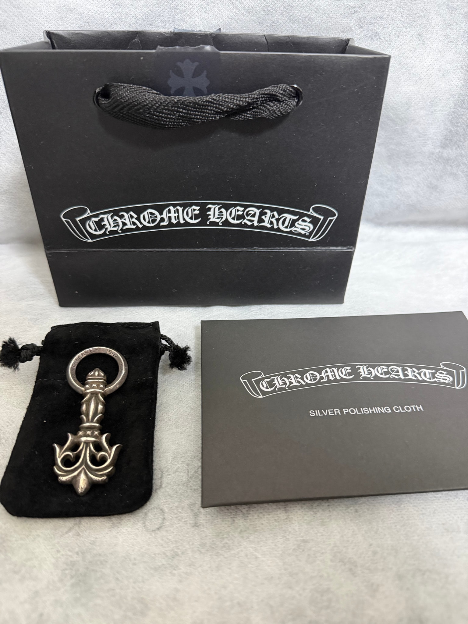 Chrome Hearts Filigree Pull Key Ring "Silver"