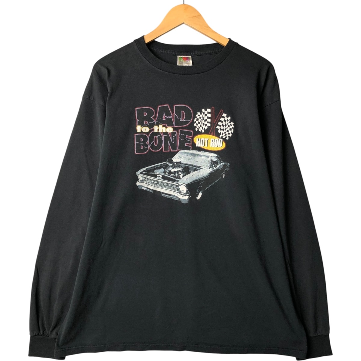 古着 90年代 フルーツオブザルーム FRUIT OF THE LOOM HOT ROD ロングTシャツ ロンT メンズXL相当 ヴィンテージ/eaa570923