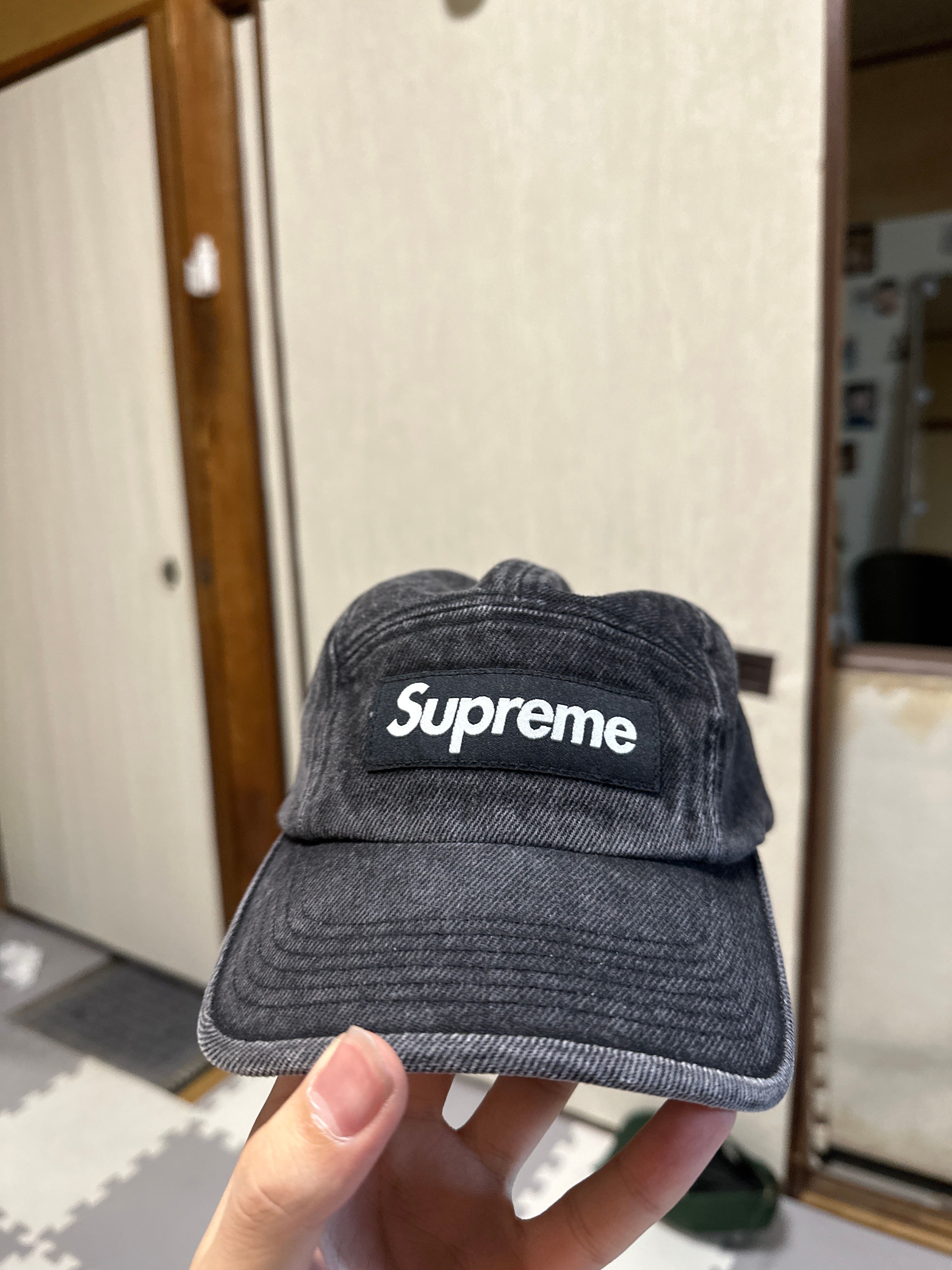 Supreme Denim Camp Cap "Black" (23SS)