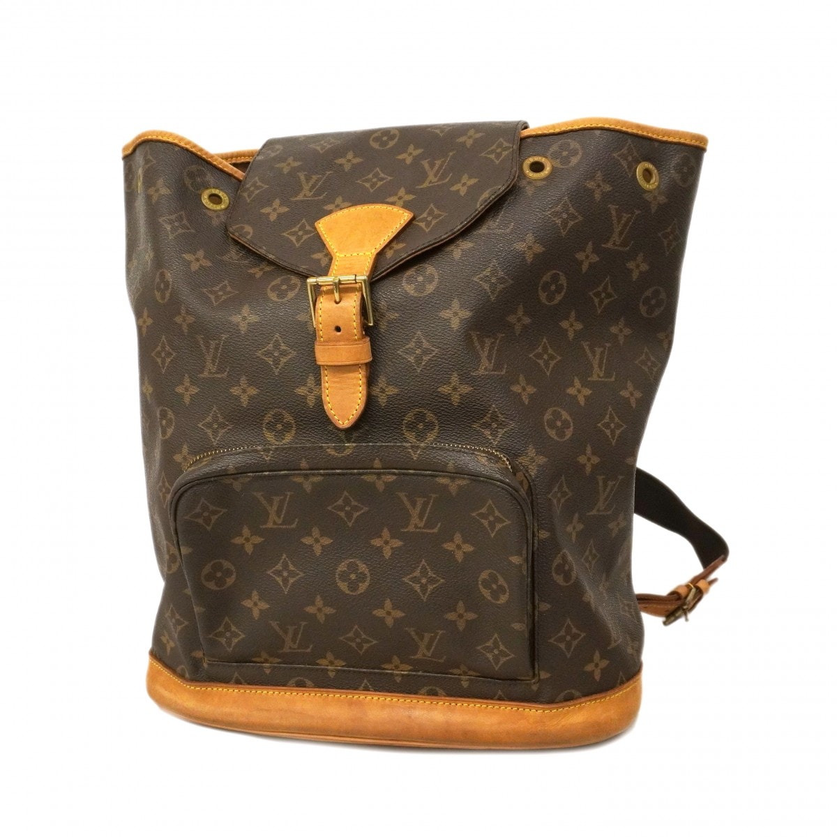 【6db1068-h】ルイヴィトン リュック・デイパック モノグラム モンスリGM M51135 ブラウン【中古】メンズ レディース ユニセックス