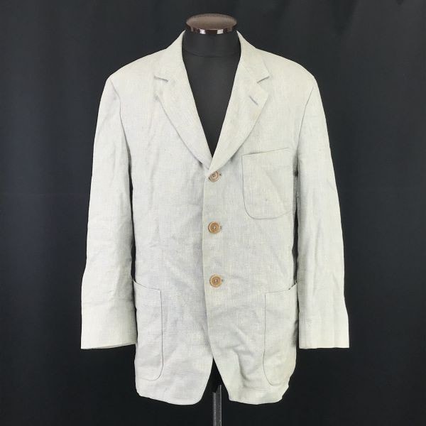 エルメネジルドゼニア★60%シルク/テーラードジャケット【Mens size -L相当/グレー系/gray系】ermenegildo zegna/Jackets◆BH62