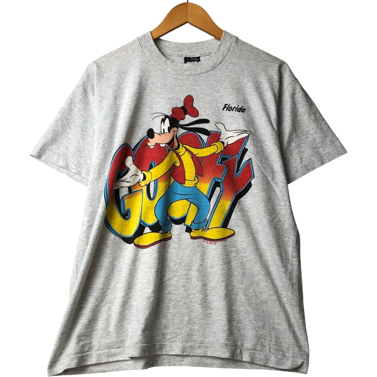古着 90年代 FRUIT OF THE LOOM GOOFY グーフィー キャラクタープリントTシャツ USA製 メンズL相当 ヴィンテージ/eaa588209