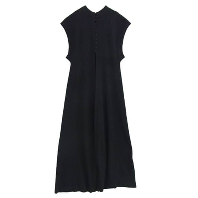 CLANE クラネ ワンピース ノースリーブ ニット ワンピース ブラック系 2【中古】