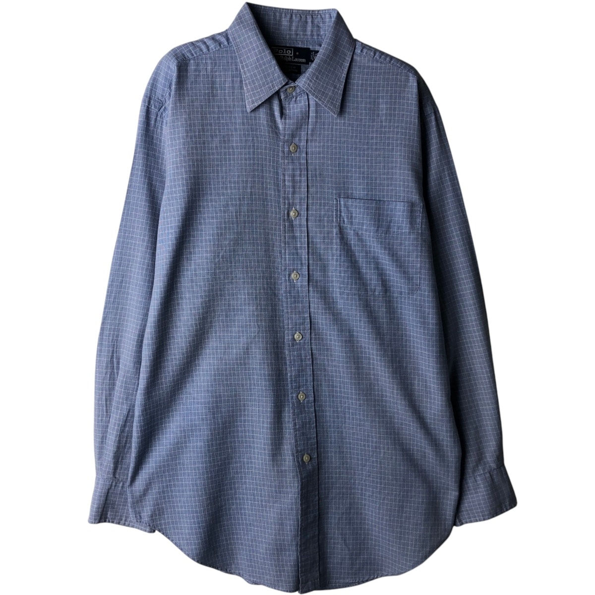 古着 ラルフローレン Ralph Lauren POLO by Ralph Lauren ANDREW 長袖 コットンチェックシャツ メンズM相当/eaa618563