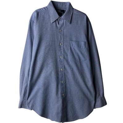 古着 ラルフローレン Ralph Lauren POLO by Ralph Lauren ANDREW 長袖 コットンチェックシャツ メンズM相当/eaa618563