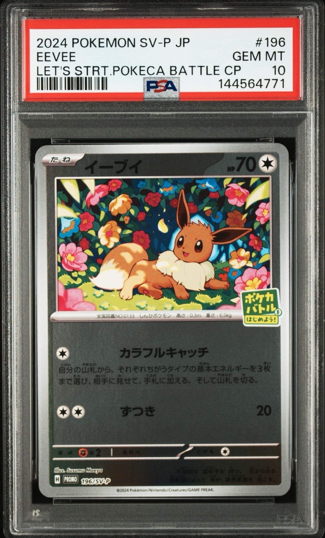PSA10】イーブイ P [SV-P-SM 196](プロモカードパック「ポケカバトルを