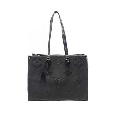 ルイ・ヴィトン LOUIS VUITTON オンザゴーGM モノグラムアンプラント ノワール 2WAY トートバッグ バッグ レザー レディース ブラック系 M44925 【中古】