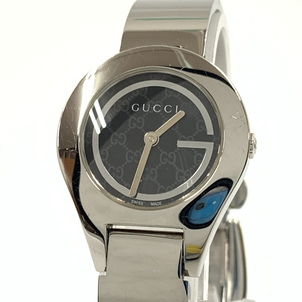 GUCCI グッチ ステンレススチール ラウンドフェイス クォーツ 腕時計 6700L シルバー