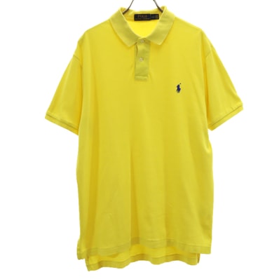 POLO RALPH LAUREN ポロラルフローレン 半袖 ポロシャツ L イエロー