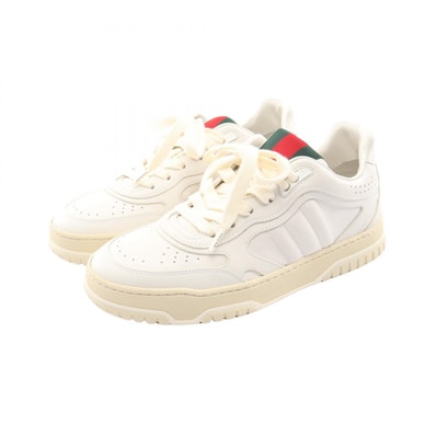 グッチ GUCCI リウェブ スニーカー 靴 レザー レディース ホワイト系 【中古】