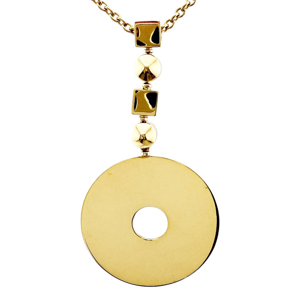 ブルガリ ルチア ネックレス 18金 K18イエローゴールド レディース BVLGARI 中古