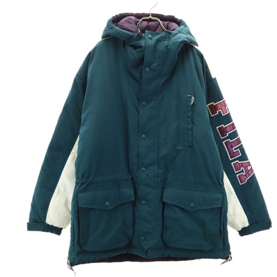 FILA フィラ 90s オールド 中綿ジャケット M 深緑