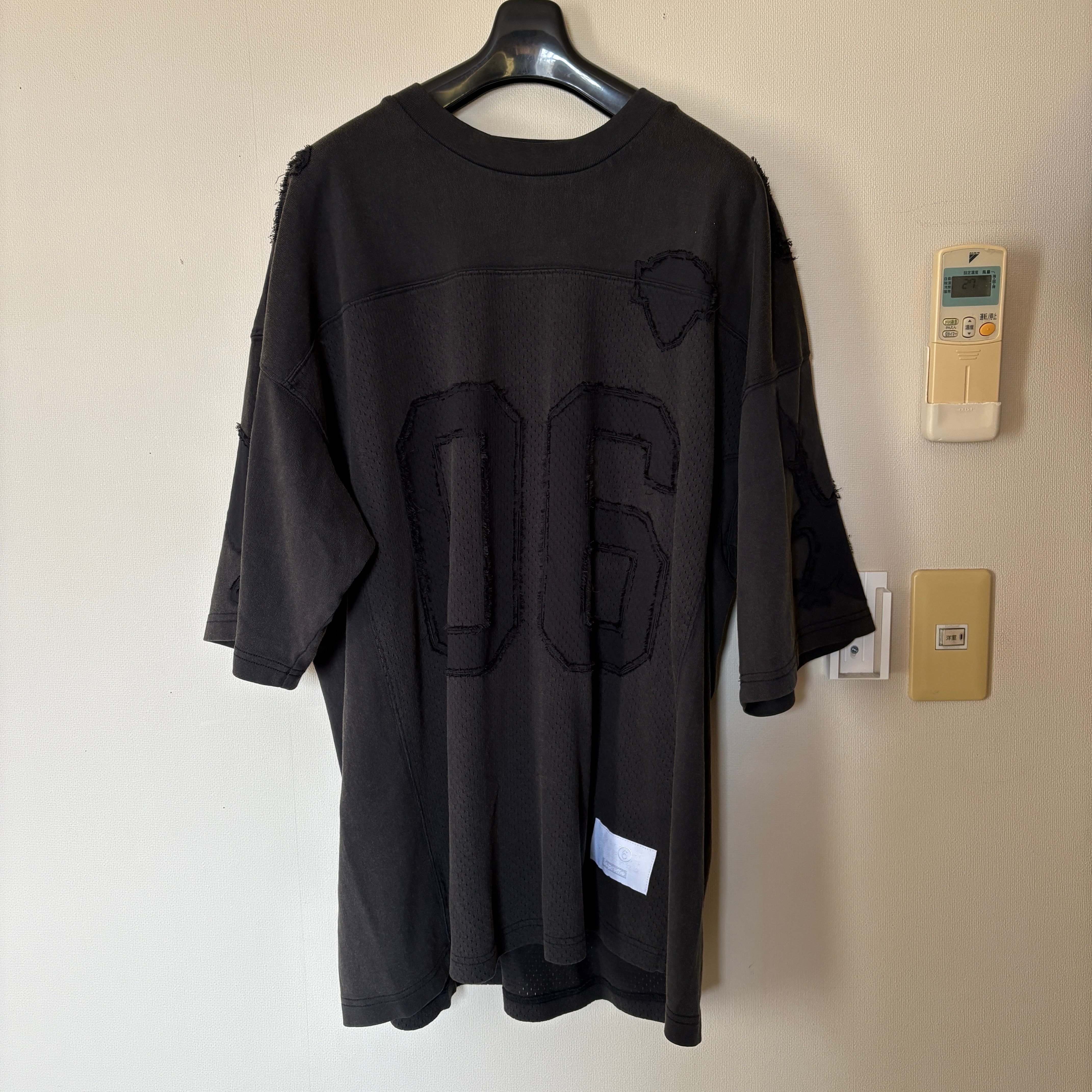 Supreme x MM6 Maison Margiela Cotton Football Jersey "Black"