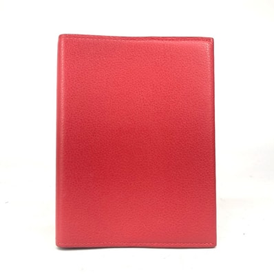 ルイヴィトン LOUIS VUITTON クヴェルテュール・カルネPM M58151 システム手帳 ブックカバー ステーショナリー 手帳カバー レザー レッド