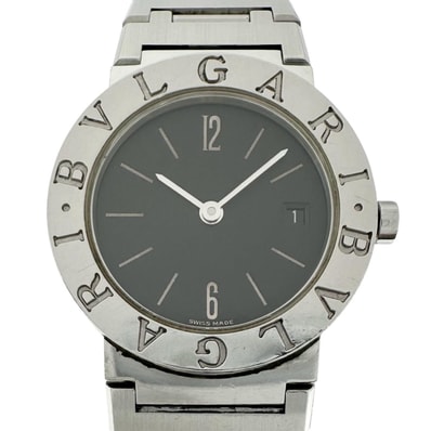 BVLGARI ブルガリ ブルガリブルガリ BB 26 SSD 腕時計 クォーツ ブラック文字盤 レディース【中古】