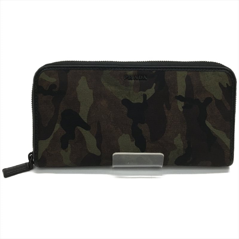 PRADA プラダ メンズ長財布 ラウンドファスナー カモフラ 迷彩 2ML317