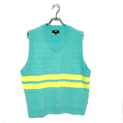 Stussy Brushed Mohair Vest "Seafoam"