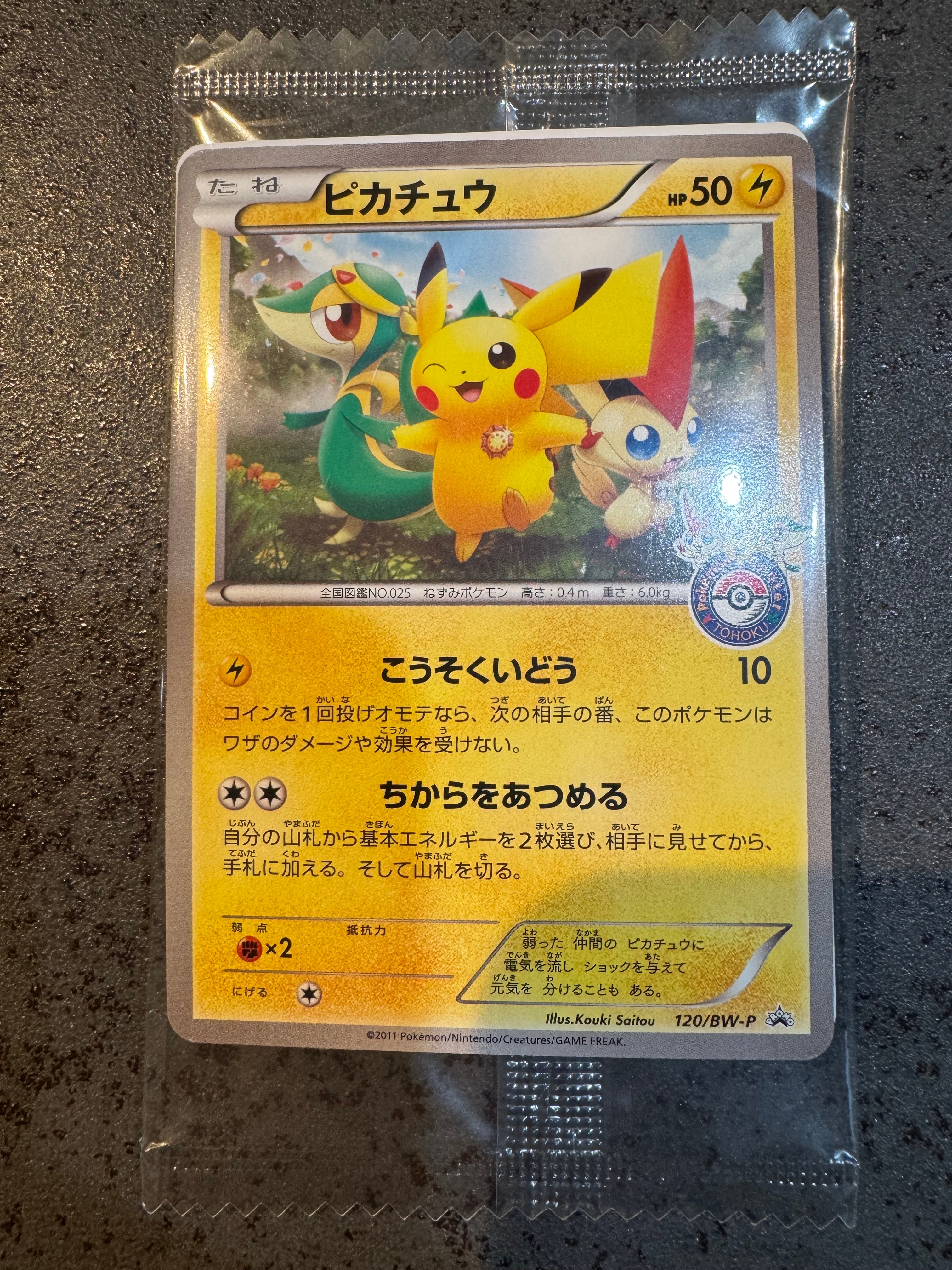PSA10】ピカチュウ P [BW-P 120/BW-P](プロモーションカード「ポケモン