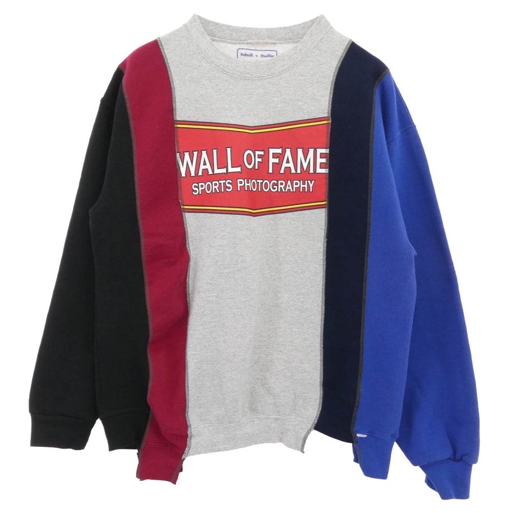 Needles ニードルス スウェット Rebuild by Needles リビルド バイ ニードルズ REMAKE リメイク 再構築 クルーネック スウェット M【中古】