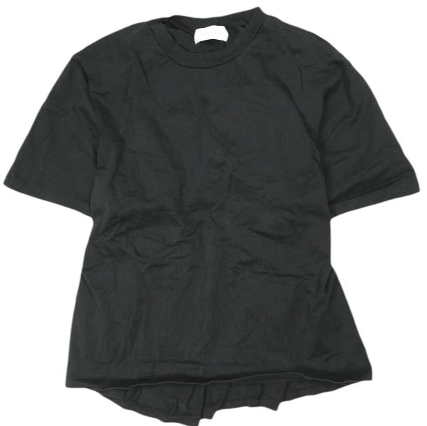 ADAM ET ROPE アダムエロペ 23SS サステナブル バックシャーリングTEE GAM03280 Free ブラック 半袖 Tシャツ トップス g24610