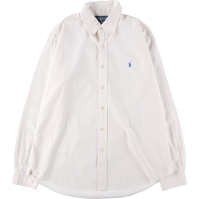 古着 ラルフローレン Ralph Lauren CUSTOM FIT 半袖 ボタンダウン ストライプシャツ メンズL相当/eaa539127