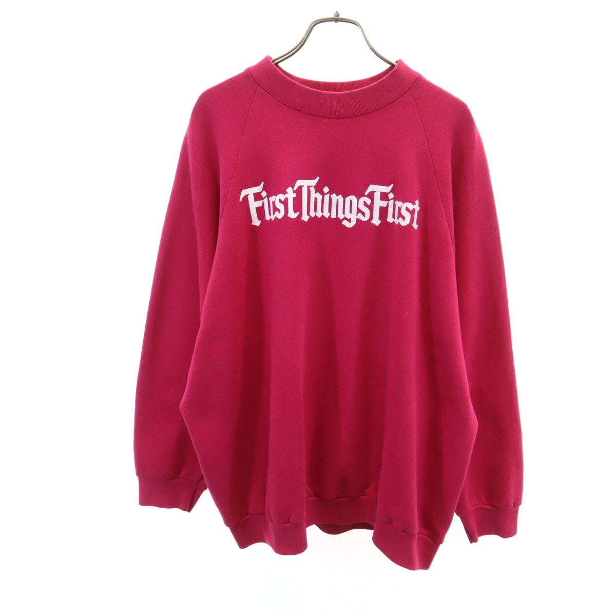 FRUIT OF THE LOOM フルーツオブザルーム 90s USA製 オールド 長袖 スウェット トレーナー 2XL ピンク