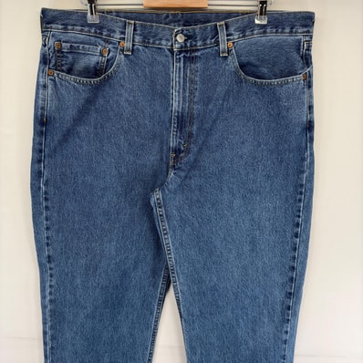 古着 リーバイス Levi's デニム パンツ 550 テーパード ジッパーフライ ジーパン ジーンズ 大きいサイズ w40 L34 ブルー系 メンズ