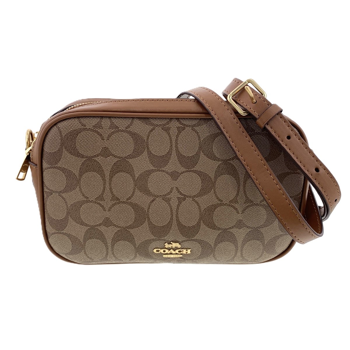 COACH コーチ/シグネチャーポシェットクロスボディ/ダークブラウン/F77996/H19**/Aランク/75【中古】 COACH - COACH コーチ/シグネチャーポシェットクロスボディ/ダーク