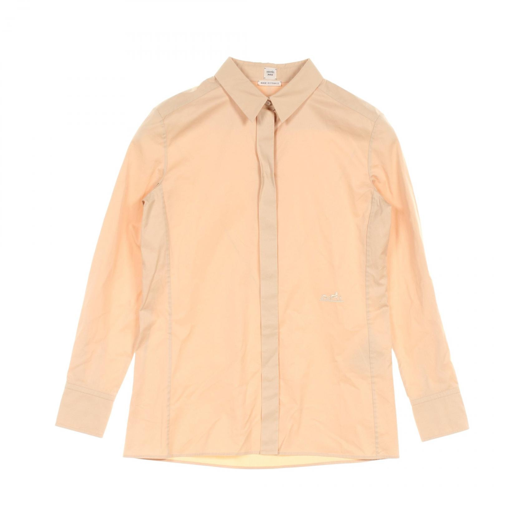 エルメス HERMES カレーシュ 衣料品 トップス コットン ベージュ レディース ベージュ系 【中古】