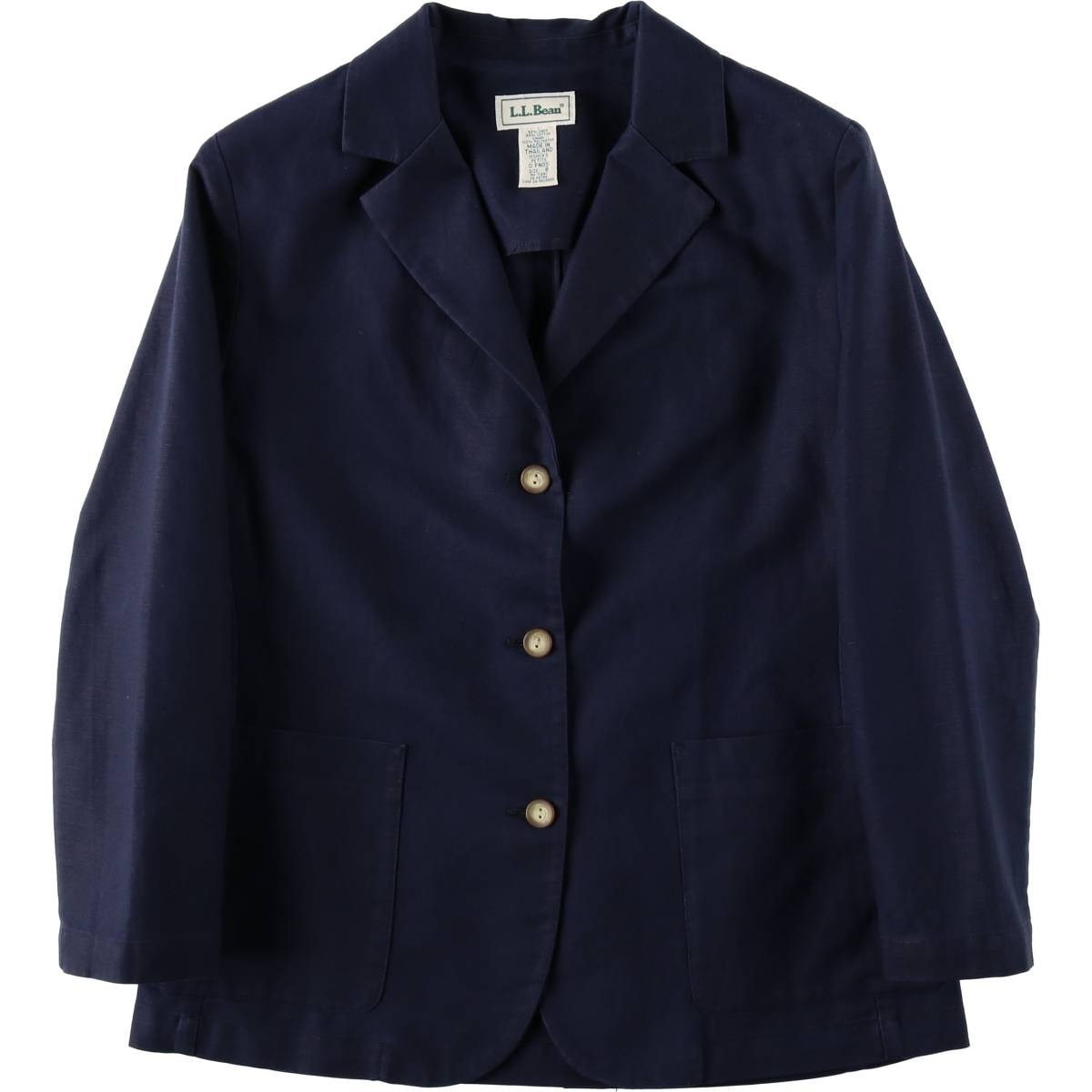 古着 90~00年代 エルエルビーン L.L.Bean コットン×リネンテーラードジャケット レディースM相当 ヴィンテージ/eaa632018