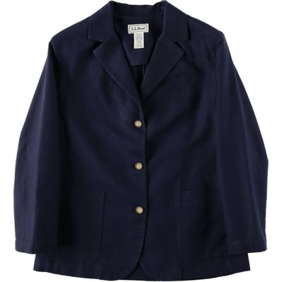 古着 90~00年代 エルエルビーン L.L.Bean コットン×リネンテーラードジャケット レディースM相当 ヴィンテージ/eaa632018