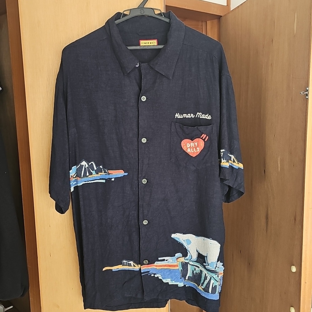 HUMAN MADE Printed Shirt "Navy"