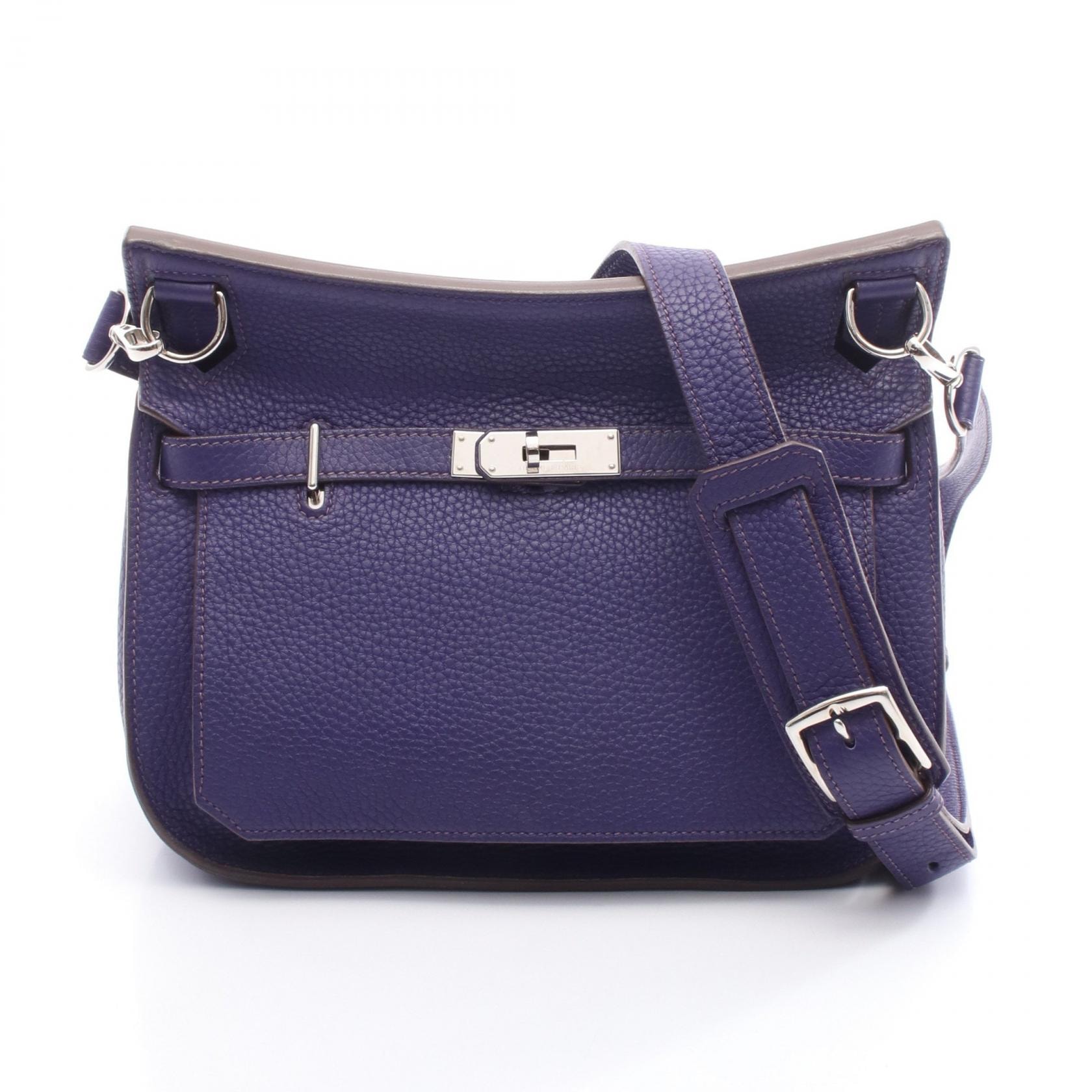 エルメス HERMES ジプシエール28 アイリス ショルダーバッグ バッグ レザー トリヨンクレマンス アイリス □O刻印(2011年製造) レディース パープル系 【中古】