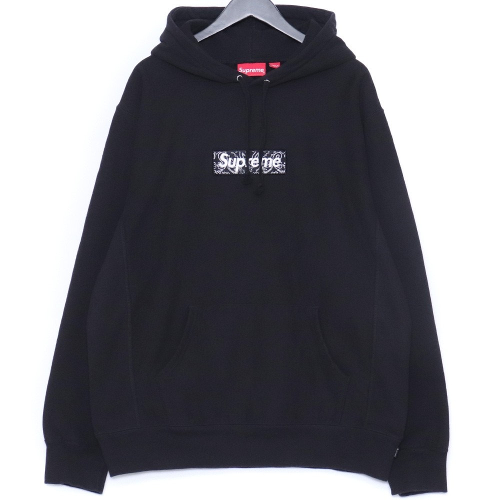 Supreme Bandana Box Logo Hooded Sweatshirt "Black"