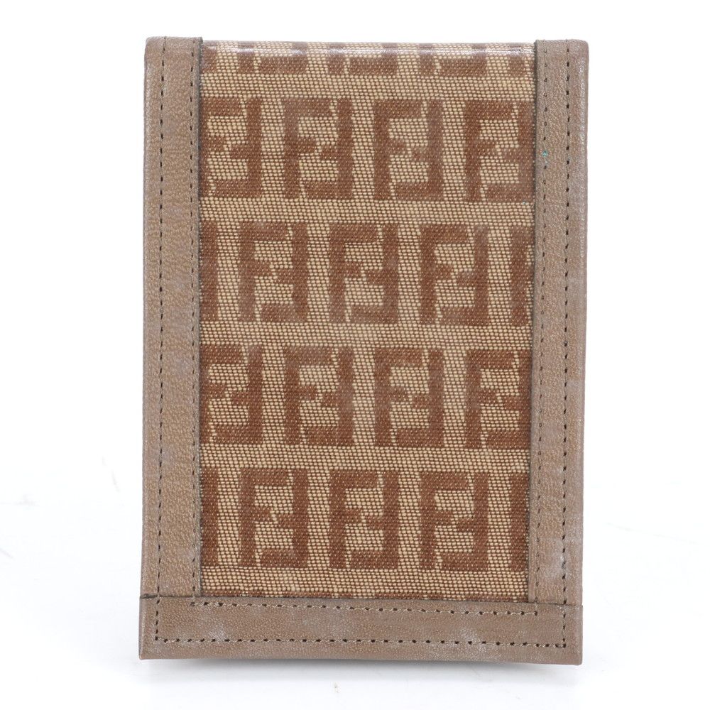 ■美品 フェンディ ズッカFF ロゴカードケース