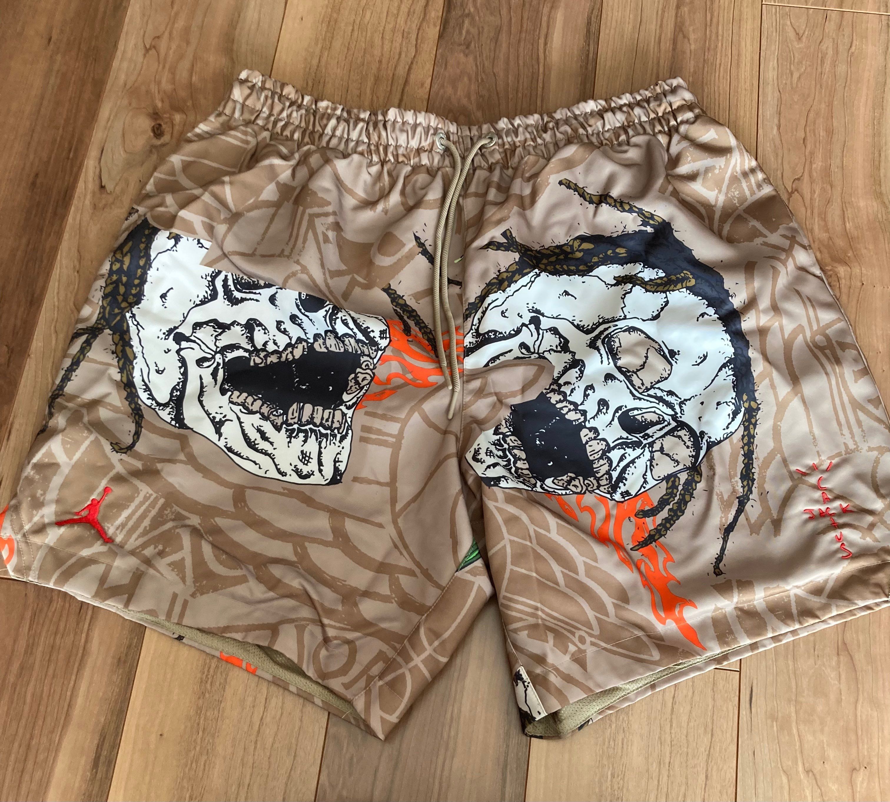 Air Jordan x Travis Cactus Jack Pool Short "Khaki Desert"