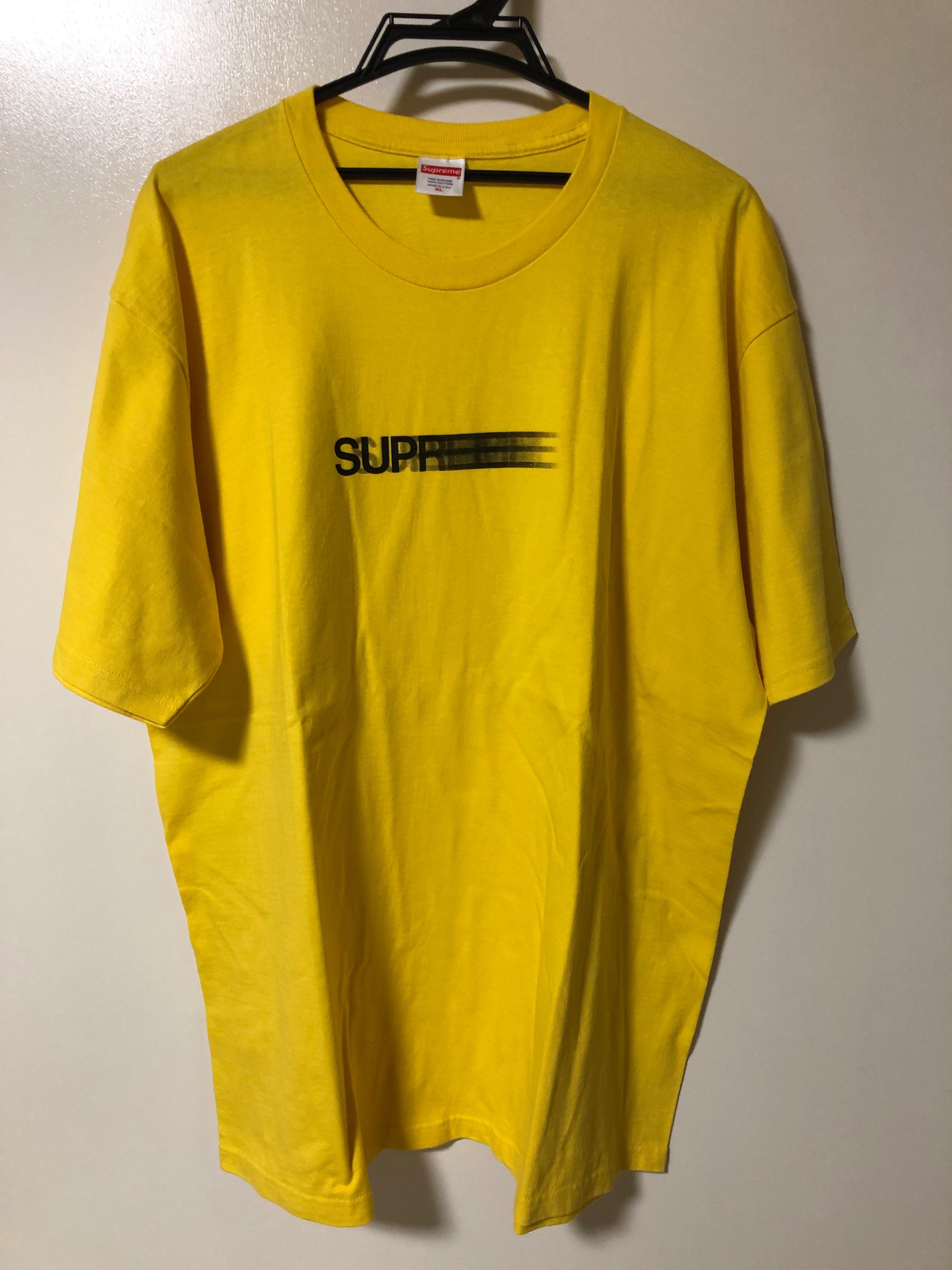 Supreme Motion Logo Tee "Yellow" (20SS)