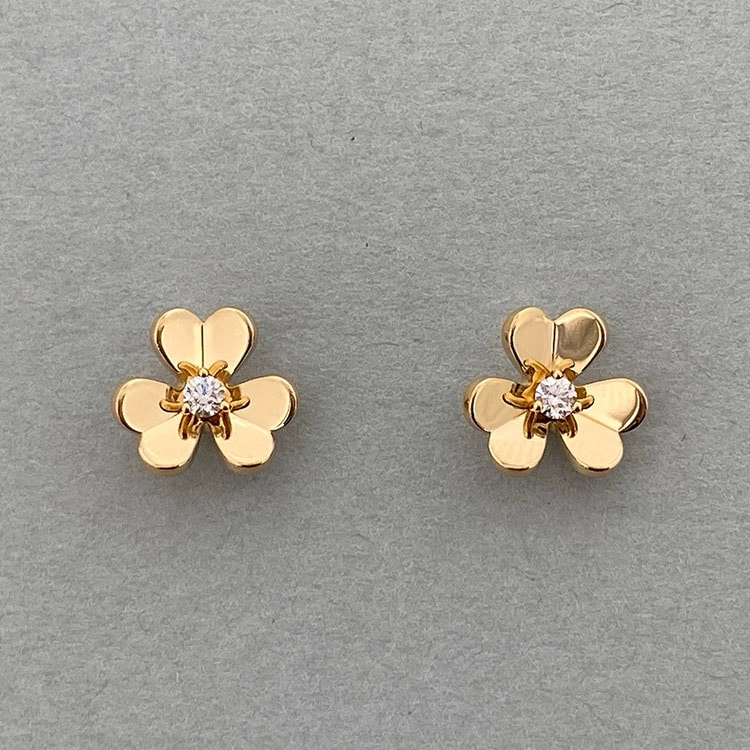 【再値下げ】Van Cleef & Arpels ヴァンクリーフ&アーペル フリヴォル イヤリング ミニモデル 750YG ピアス VCARPJMN00 K18イエローゴールド イエローゴールド  レディース【中古】