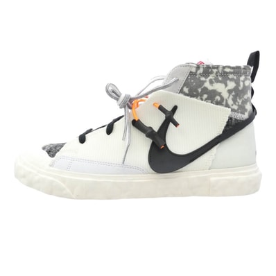 NIKE ナイキ スニーカー CZ3589-100 × READYMADE レディメイド BLAZER MID WHITE ブレーザー ミッド ハイカットスニーカー ホワイト系 グレー系 26.5cm【新古品】【未使用】【中古】