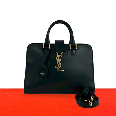 SAINT LAURENT PARIS サンローランパリ ベイビーカバス レザー ショルダーバッグ ブラック
10091