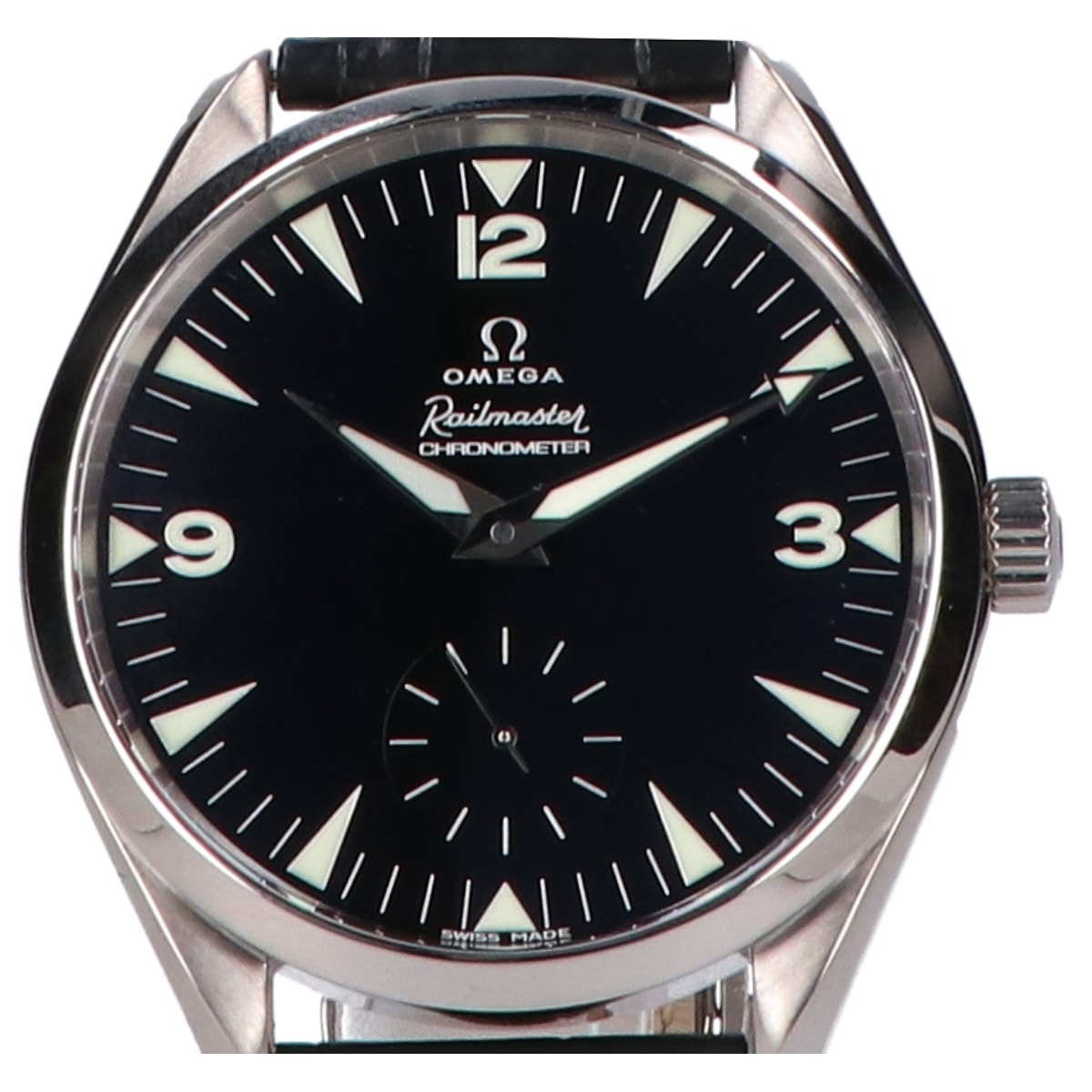 オメガ 仕上げ済み 221.53.49.10.01.002 750WG シーマスタ- レイルマスターXXL 50周年記念 世界157本限定 手巻き