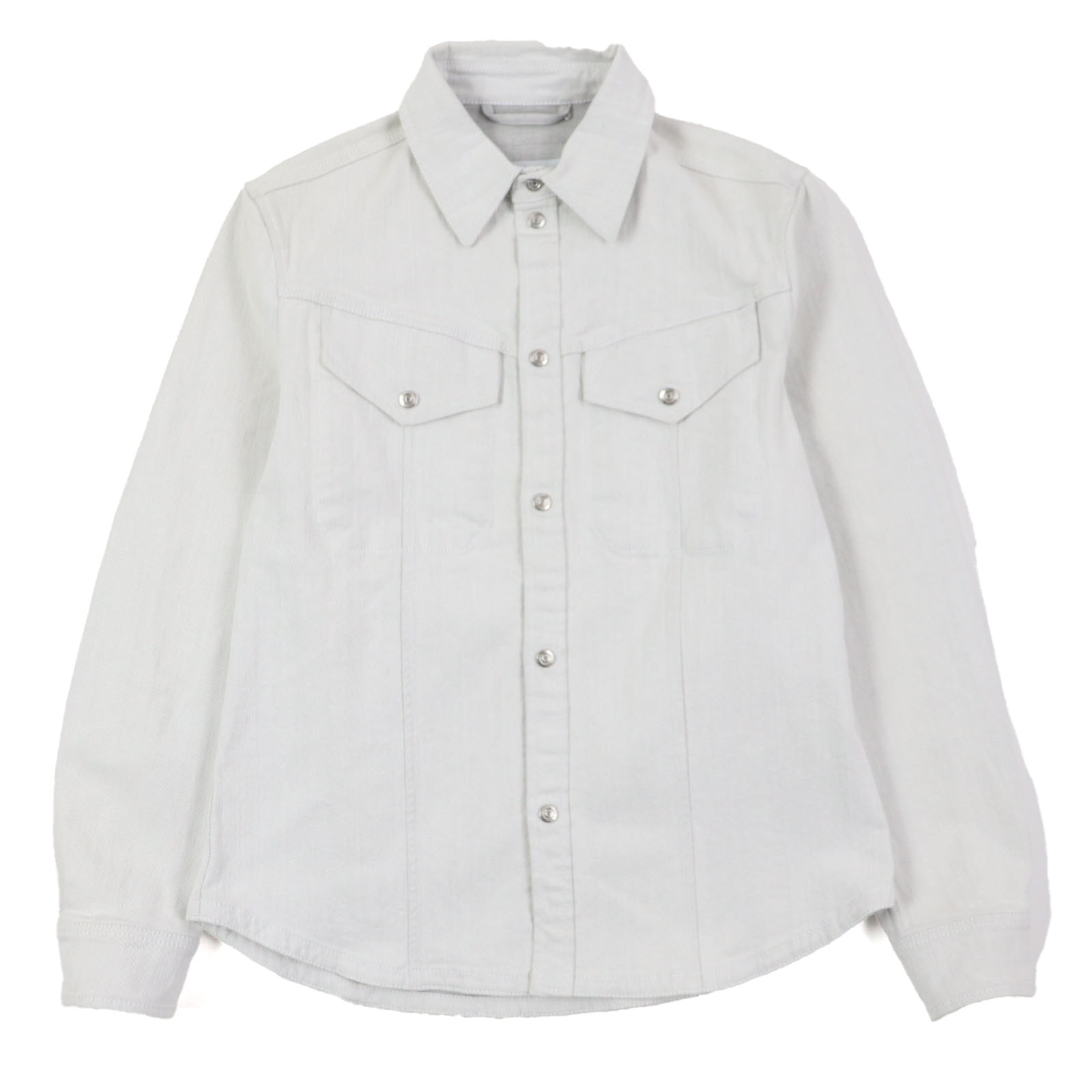 美品 サルヴァトーレフェラガモ
 デニムジャケット ライトグレー メンズ 50