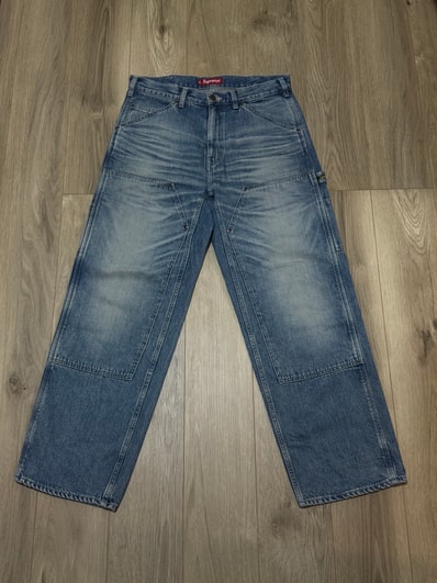 Supreme Worn Double Knee Painter Pant (25SS) "Denim"