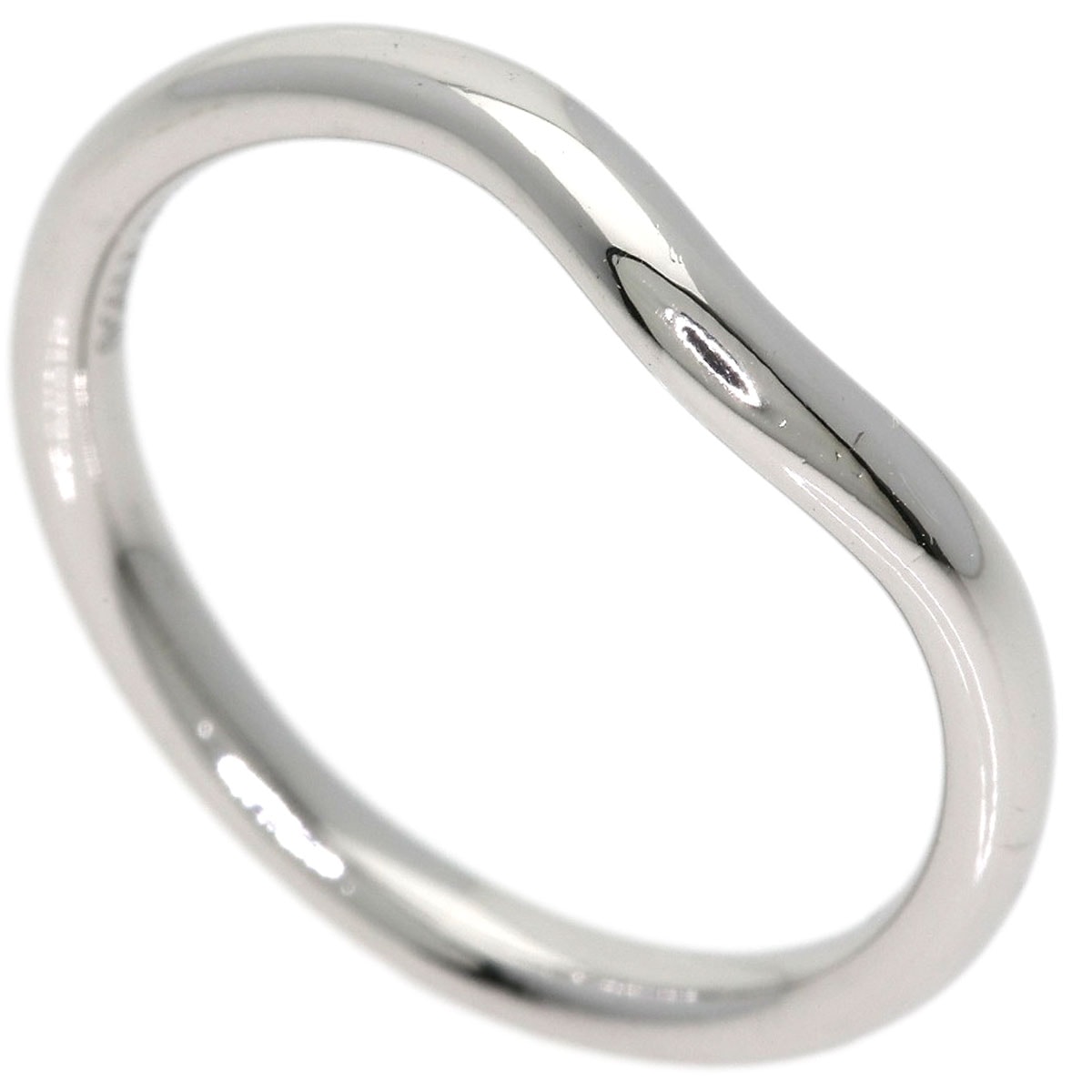 TIFFANY&Co. ティファニー カーブドバンド リング・指輪 PT950 レディース [中古]