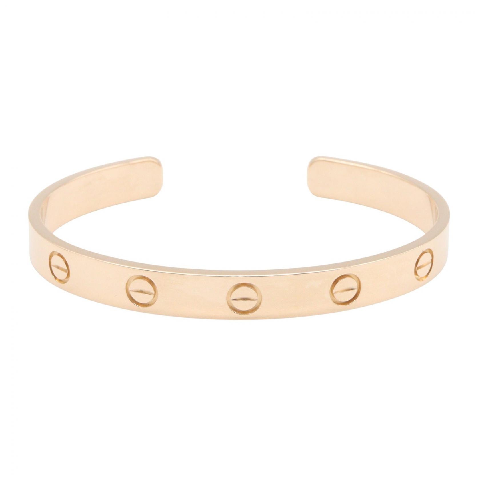 カルティエ CARTIER オープンラブブレス ブレスレット ブレスレット アクセサリー K18PG(ピンクゴールド) レディース ゴールド系 【中古】