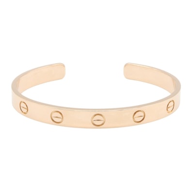 カルティエ CARTIER オープンラブブレス ブレスレット ブレスレット アクセサリー K18PG(ピンクゴールド) レディース ゴールド系 【中古】