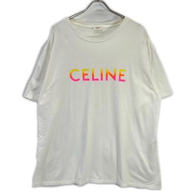 セリーヌ 22SS 2X10B671Q クラシックロゴ グラデーションルーズTシャツ XXL