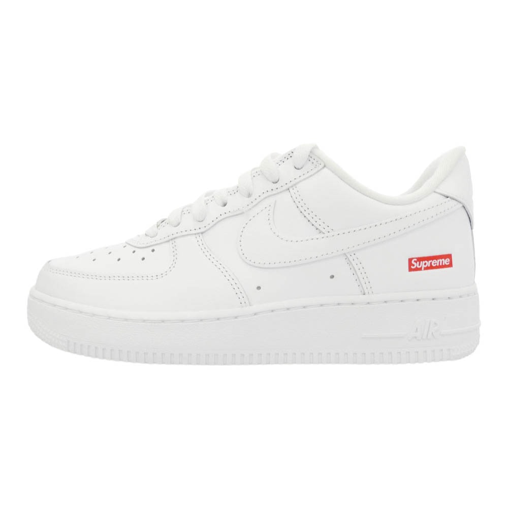 Supreme シュプリーム CU9225-100 × NIKE Air Force 1 Low White ナイキ エアフォース1 ロー スニーカー ホワイト系 24.5cm【新古品】【未使用】【中古】