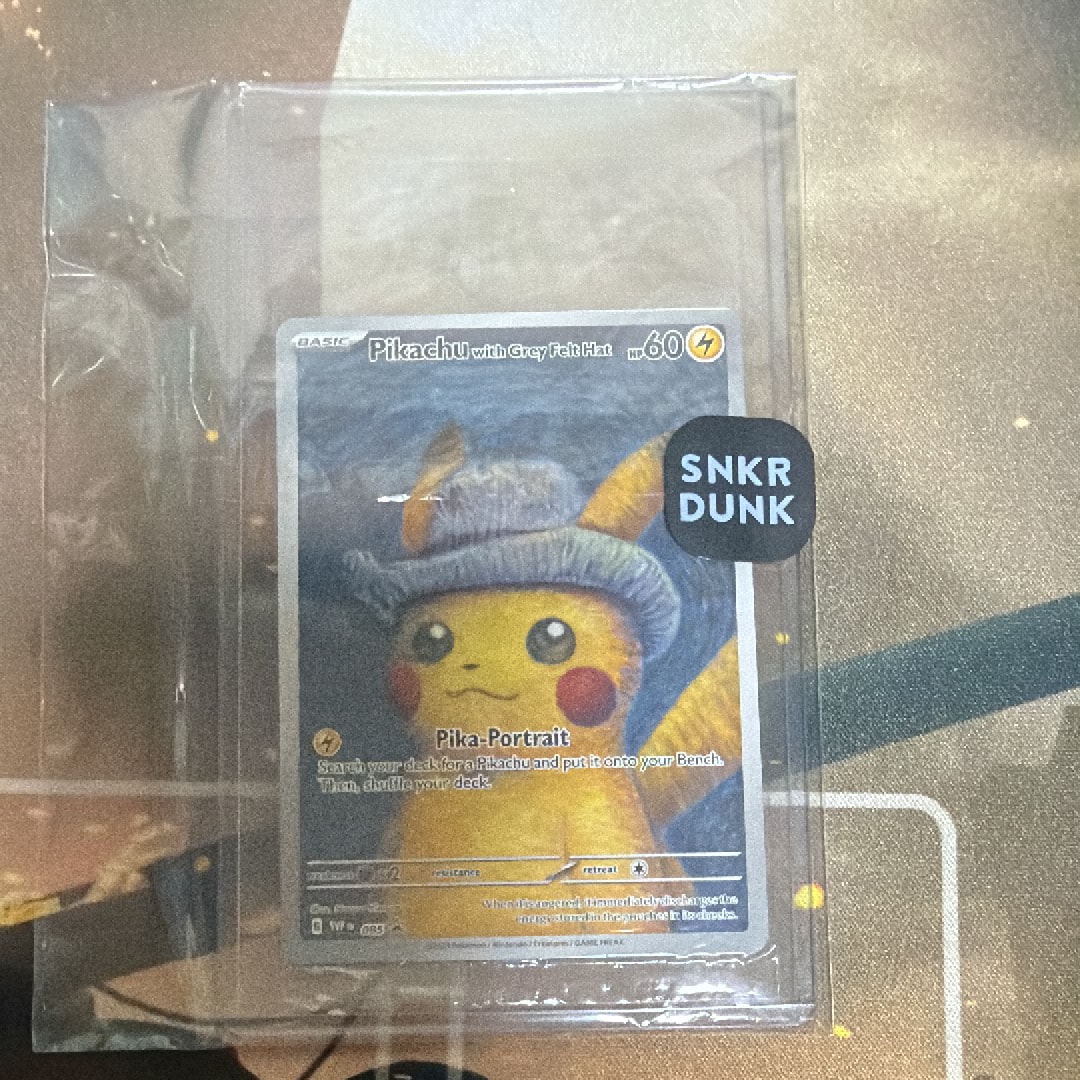 【新品未開封品】ゴッホピカチュウプロモSNKR DUNK認証付き Pokemon（ポケモン） 【ゴッホ美術館】【海外限定】【未開封品