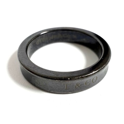 【9号】ティファニー メンズ レディース 1837 ピンキーリング 指輪 チタン